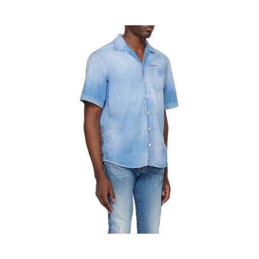 Dsquared2 Faded Distressed Denim Shirt