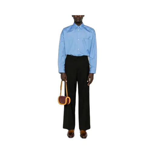 Tropical Straight-Leg Tailored Trousers