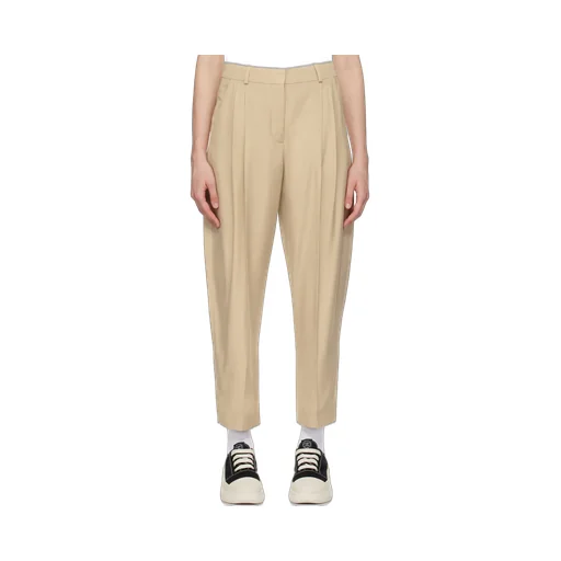 Stella Mccartney Cropped Pleated Trousers