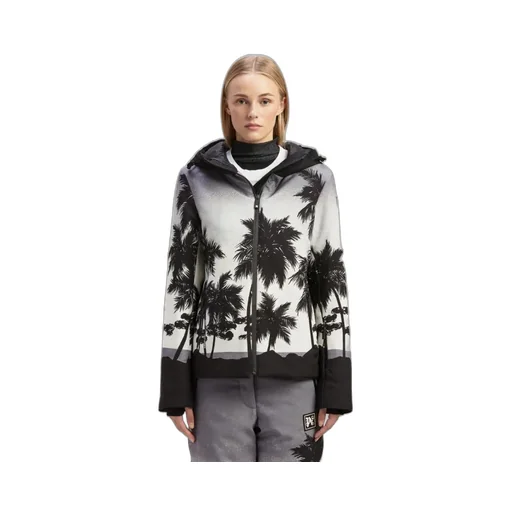 Palm Angels Palm Tree-Printed Zippeded Ski Jacket