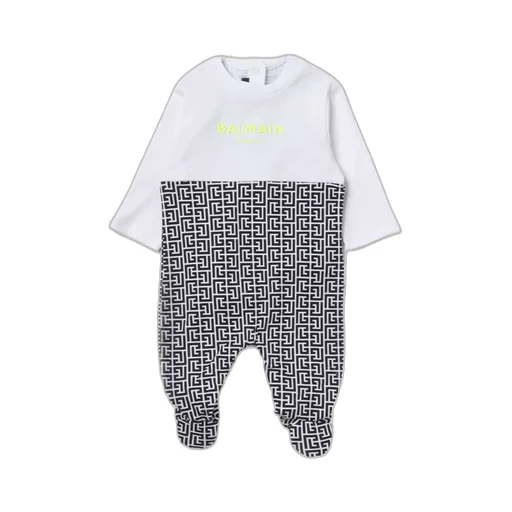 Balmain Kids Monogram-Printed Crewneck Pyjamas
