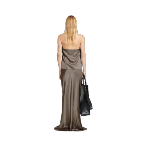 Nanushka Neline Draped Slip Satin Top