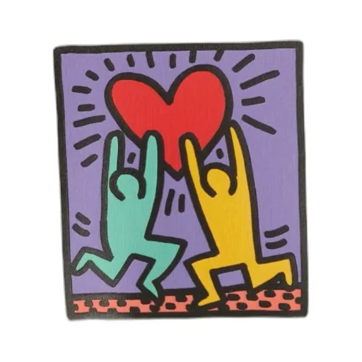 Palm Angels Kids X Keith Haring Logo Printed Sweatshirt