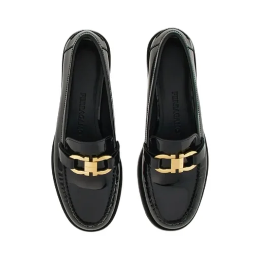 Salvatore Ferragamo Gancini Ornament Moccasins