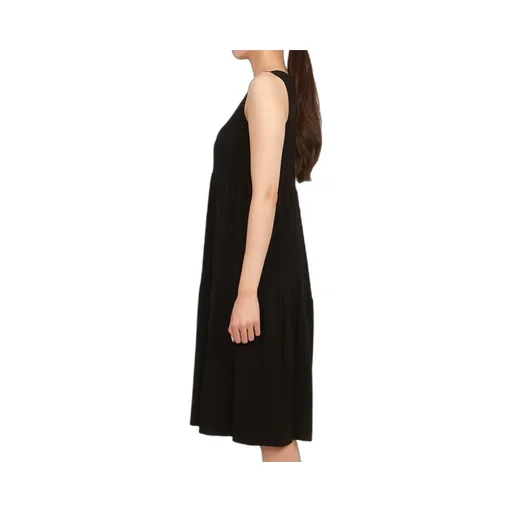 Sleeveless Round-Necked Dress