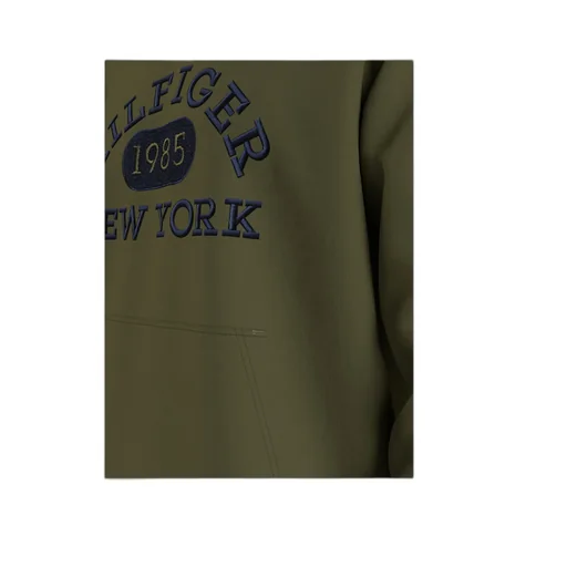 Embroidered-Logo Hoodie