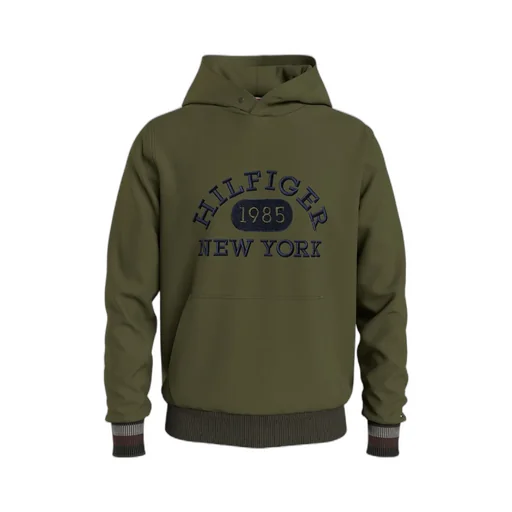 Embroidered-Logo Hoodie