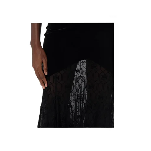 Semi-Sheer Tulle Long Dress