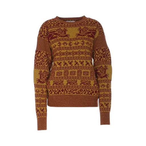 Vivienne Westwood Pattern Intarsia-Knit Crewneck Jumper
