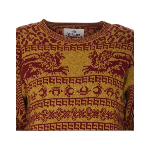 Vivienne Westwood Pattern Intarsia-Knit Crewneck Jumper
