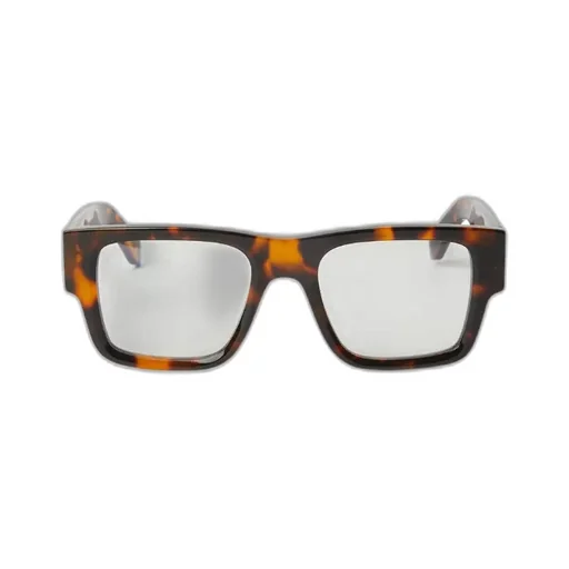 Tortoiseshell-Effect Square-Frame Glasses
