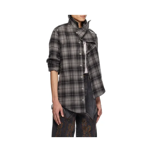 Plaid Long-Sleeved Shirt