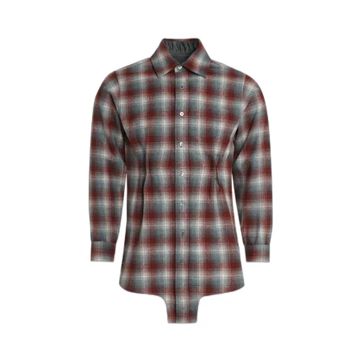 Plaid Button-Up Shirt