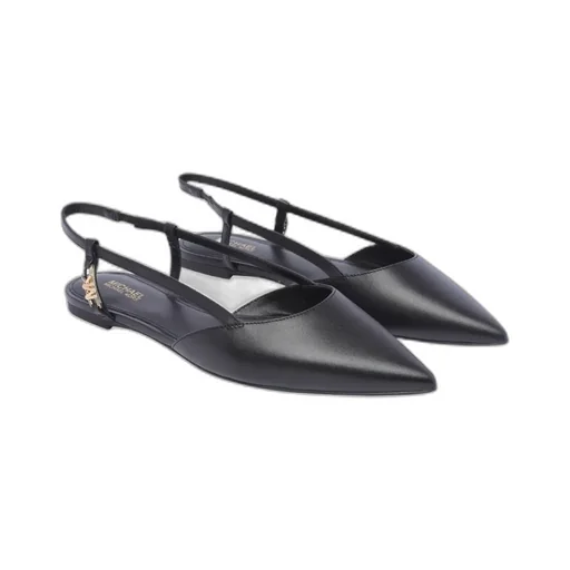 Michael Michael Kors Logo Plaque Pointed-Toe Flat Shoes