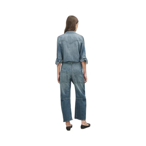 Long-Sleeved Denim Shirt