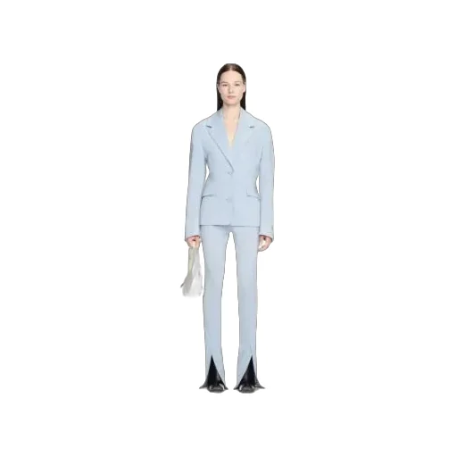 Notched-Lapels Single-Breasted Blazer