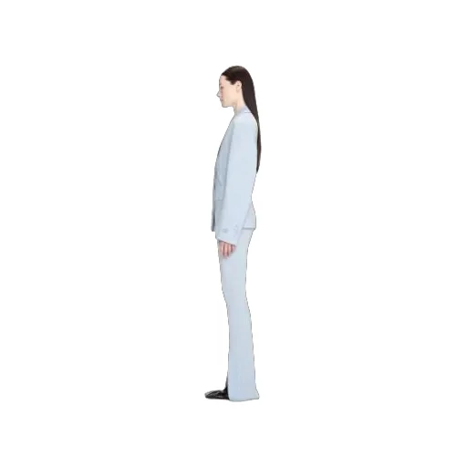 Notched-Lapels Single-Breasted Blazer