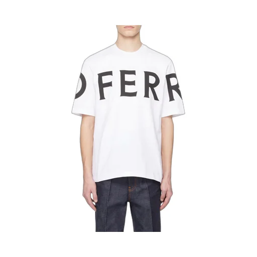 Salvatore Ferragamo Logo Printed Crewneck T-Shirt