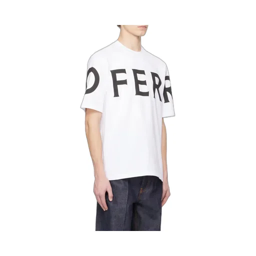 Salvatore Ferragamo Logo Printed Crewneck T-Shirt