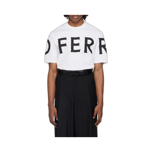 Salvatore Ferragamo Logo Printed Crewneck T-Shirt