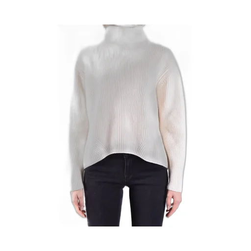 Vigogna High Neck Rib Sweater