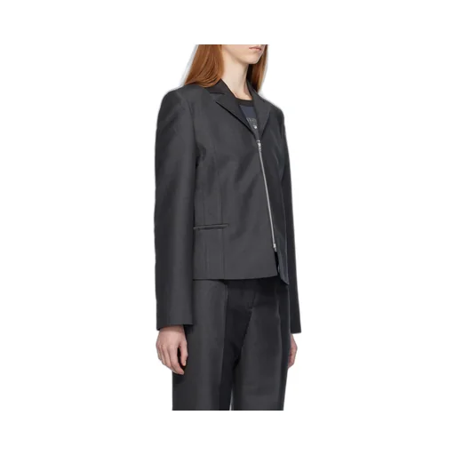 Zippered Lapel Casual Jacket