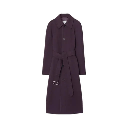 Single-Breasted Belted Wool Coat