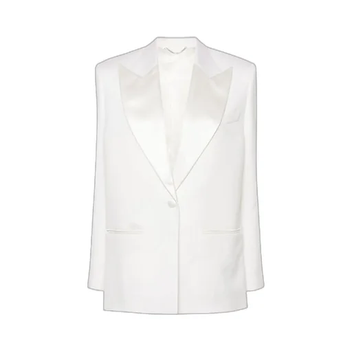 Single-Breasted Wool Suit Jacket