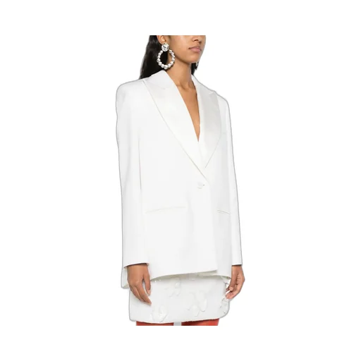 Single-Breasted Wool Suit Jacket