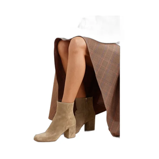 Round-Head Short Boots