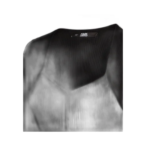 Logo-Print Ribbed Dress