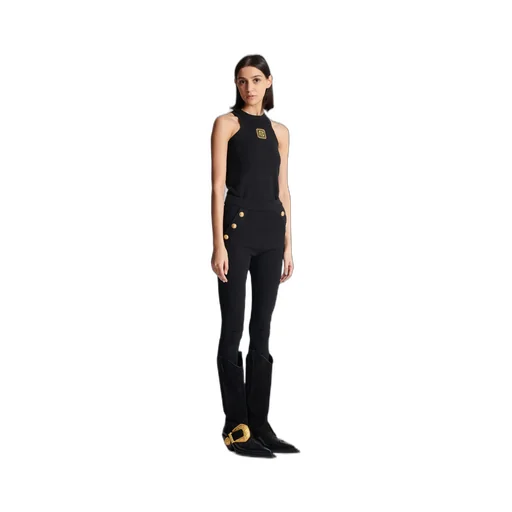 Balmain 6 Buttons Knit Leggings