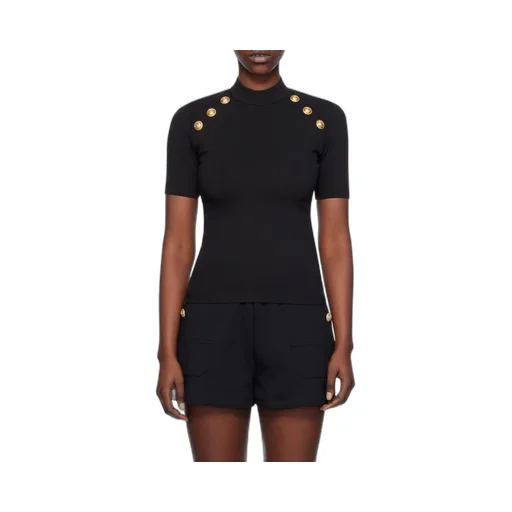 Balmain 6-Button Knit T-Shirt