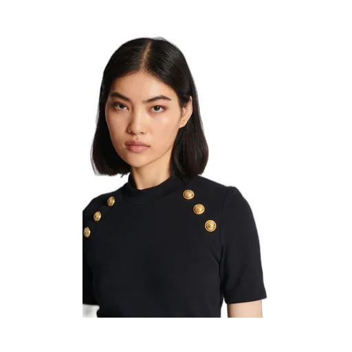 Balmain 6-Button Knit T-Shirt