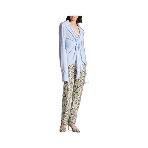 Balmain Poplin Knotted Shirt