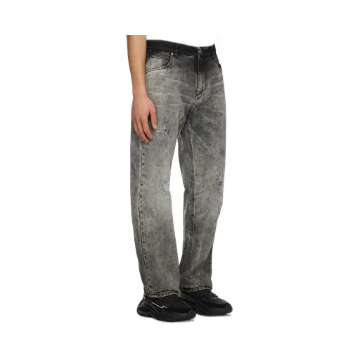 Balmain Straight Washed Effect Leg Jeans