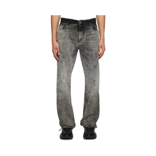 Balmain Straight Washed Effect Leg Jeans