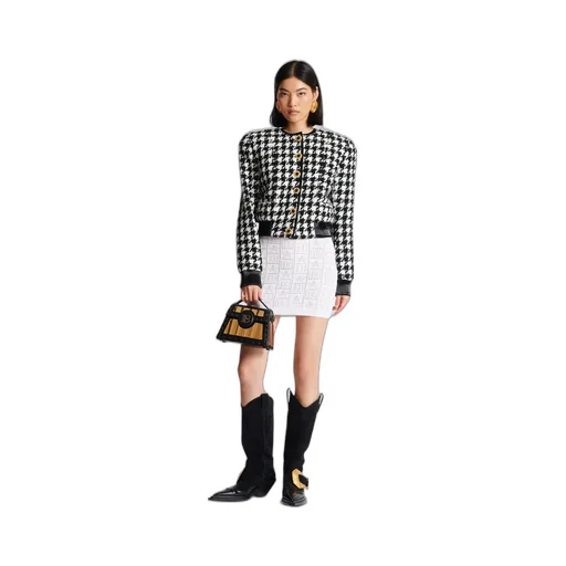 Houndstooth Tweed Jacket