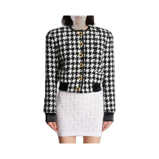 Houndstooth Tweed Jacket