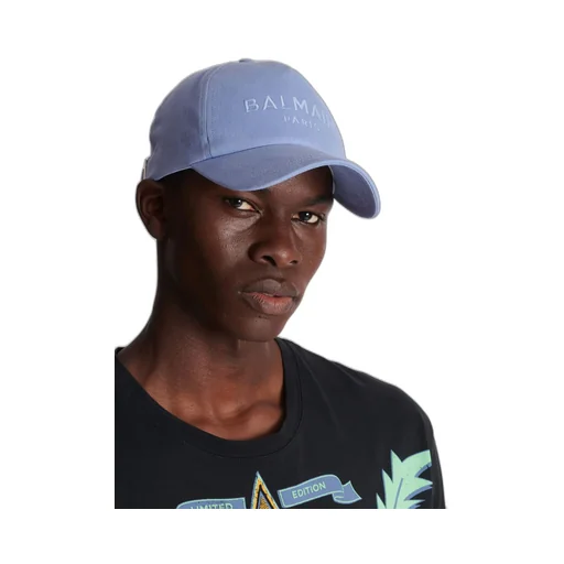 Balmain Logo Embroidered Curved-Peak Baseball Cap