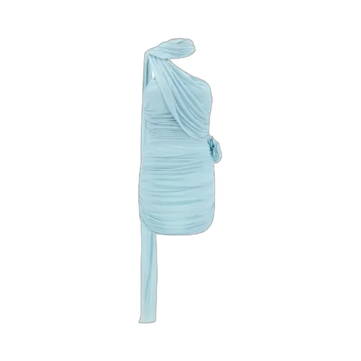Magda Butrym Wrap Neck Mini Dress