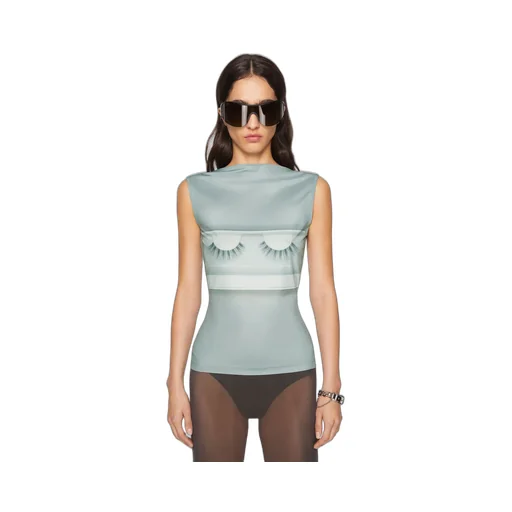 X Katerina Jebb Graphic-Print Top