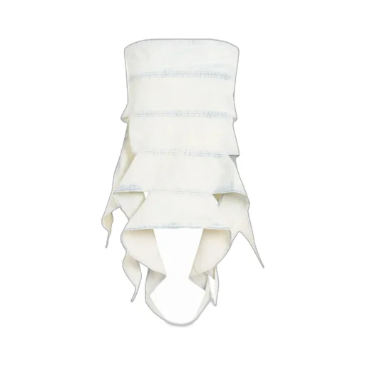 Y/Project Strapless Asymmetric Hem Denim Top