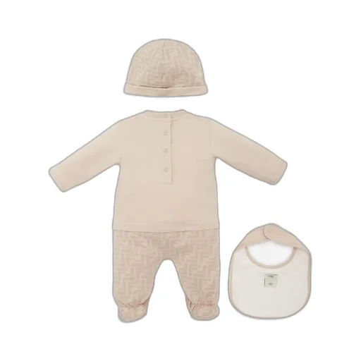 Fendi Kids Logo Printed Baby Set
