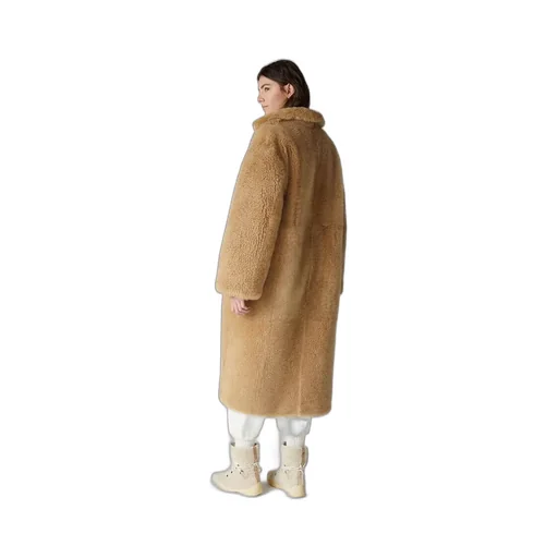 Long-Sleeved Side Pocket Coat