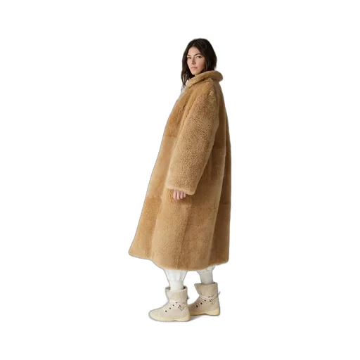 Long-Sleeved Side Pocket Coat