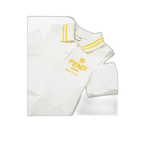 Fendi Kids Logo Embroidered Cut-Out Mini Dress