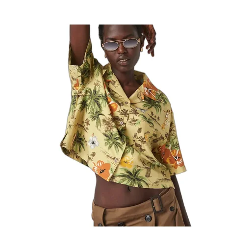 Miu Miu Graphic Printed Short-Sleeved Shirt