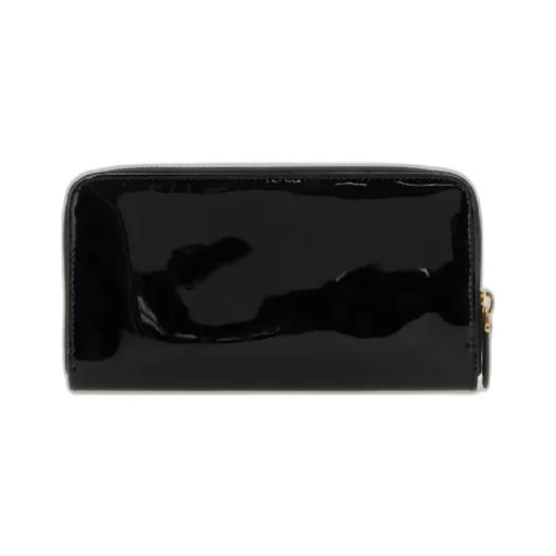 Prada Logo Plaque Zipped Wallet