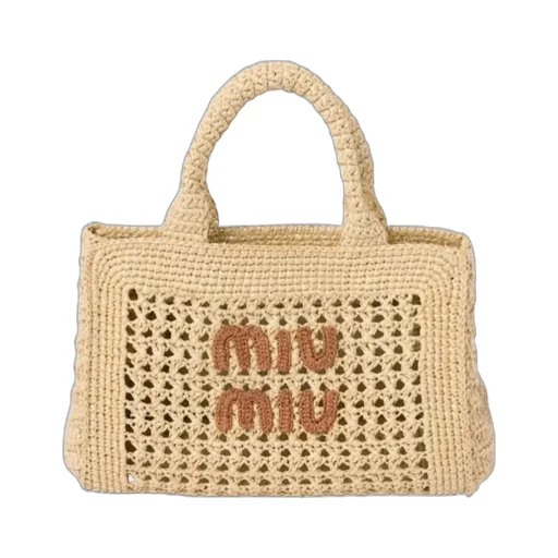 Miu Miu Crochet-Knitted Top Handle Bag